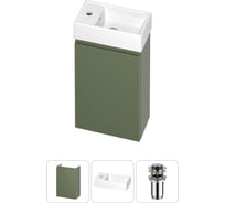 Комплект подвесной тумбы с раковиной для ванной и туалета Wellsee WC Area в наборе 3 в 1 20216835R