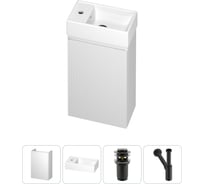 Комплект подвесной тумбы с раковиной для ванной и туалета Wellsee WC Area в наборе 4 в 1 20216856R