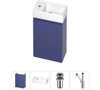 Комплект подвесной тумбы с раковиной для ванной и туалета Wellsee WC Area в наборе 4 в 1 20216854R