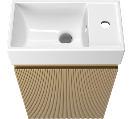Комплект подвесной тумбы с раковиной для ванной и туалета Wellsee WC Area в наборе 5 в 1 20216863R