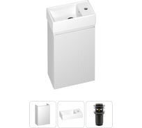 Комплект подвесной тумбы с раковиной для ванной и туалета Wellsee WC Area в наборе 3 в 1 20216826R