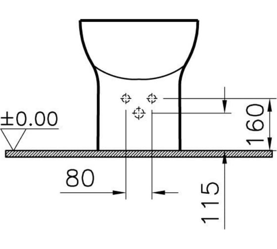 Напольное биде Vitra S20 5509B003-0288