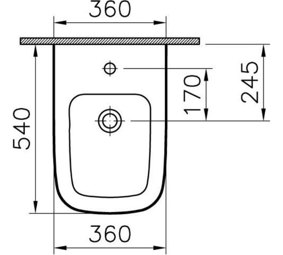 Напольное биде Vitra S20 5509B003-0288