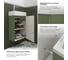 Комплект подвесной тумбы с раковиной для ванной и туалета Wellsee WC Area в наборе 8 в 1 20216925R 8