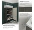 Комплект подвесной тумбы с раковиной для ванной и туалета Wellsee WC Area в наборе 6 в 1 20216882R 6