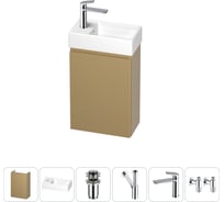 Комплект подвесной тумбы с раковиной для ванной и туалета Wellsee WC Area в наборе 6 в 1 20216893R