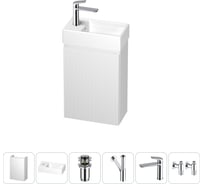 Комплект подвесной тумбы с раковиной для ванной и туалета Wellsee WC Area в наборе 6 в 1 20216891R