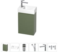 Комплект подвесной тумбы с раковиной для ванной и туалета Wellsee WC Area в наборе 6 в 1 20216895R