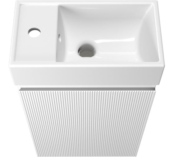 Комплект подвесной тумбы с раковиной для ванной и туалета Wellsee WC Area в наборе 6 в 1 20216896R