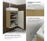 Комплект подвесной тумбы с раковиной для ванной и туалета Wellsee WC Area в наборе 9 в 1 20216948R 8