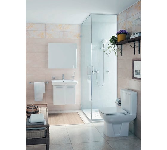 Комплект Vitra: пристенный унитаз S50 60 см со стандартным сиденьем микролифт 9798B003-7200