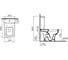 Комплект Vitra: напольный безободковый унитаз D-Light Rim-ex 9014B003-7209 3