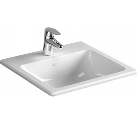 Раковина Vitra S20 накладная, прямоугольная, 55 см. 5465B003-0001