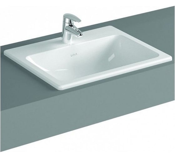 Раковина Vitra S20 накладная, прямоугольная, 55 см. 5465B003-0001