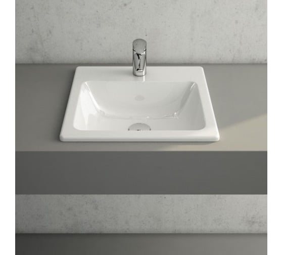 Раковина Vitra S20 накладная, прямоугольная, 55 см. 5465B003-0001