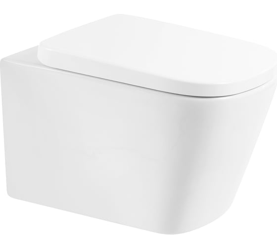 Чаша подвесного безободкового унитаза BelBagno ALBANO с креплением, P-trap BB120CHR