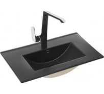 Врезная раковина WeltWasser WW DEILBACH матовая черная, 610х395х175 7517-60 MT-BL 10000005571