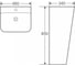 Напольная раковина WeltWasser WW GELBACH белый глянец, 460х340х850 007S GL-WT 10000005488 2