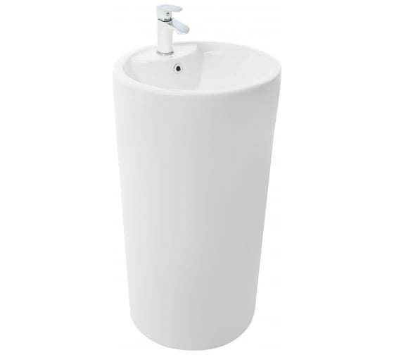 Напольная раковина WeltWasser WW SALZBACH белая глянец, 460х460х830 007 GL-WT 10000005491