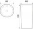 Напольная раковина WeltWasser WW SALZBACH белая глянец, 460х460х830 007 GL-WT 10000005491 2