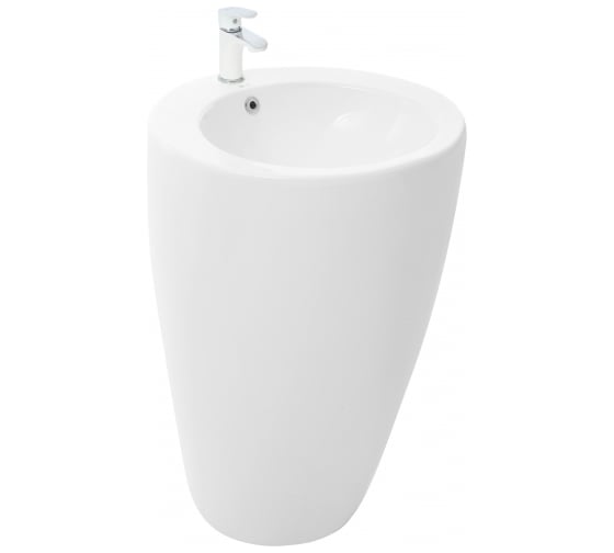 Напольная раковина WeltWasser WW MERZBACH белая глянец, 380х380х830 007S GL-WT 10000005489