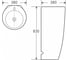 Напольная раковина WeltWasser WW MERZBACH белая глянец, 380х380х830 007S GL-WT 10000005489 2