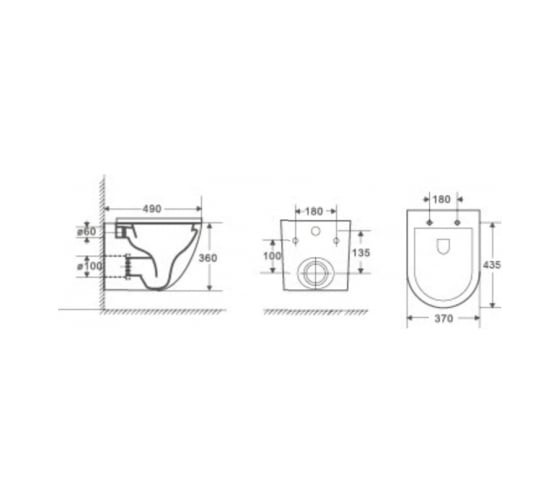 Подвесной унитаз WeltWasser WW MERZBACH белый глянец 004 GL-WT 10000003661