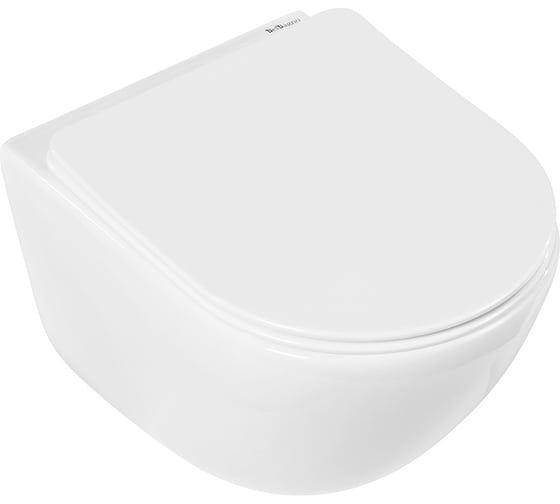 Подвесной безободковый унитаз BelBagno AMANDA с креплением BB051CHR