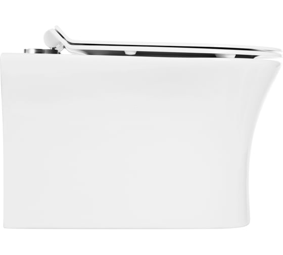 Подвесной безободковый унитаз BelBagno ANCONA BB1224CHR-SM