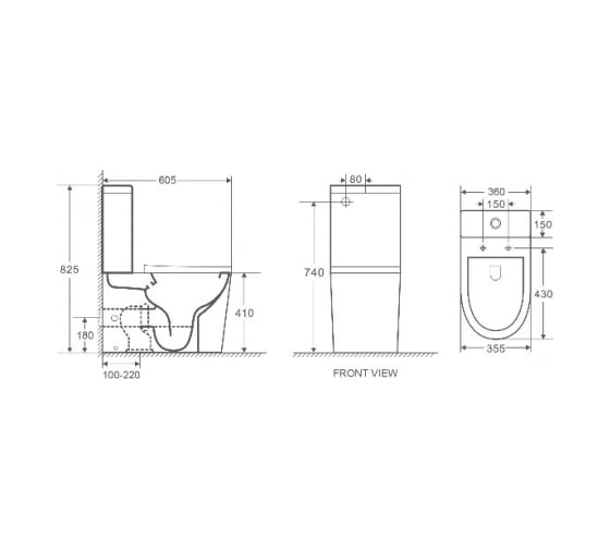 Унитаз-компакт WeltWasser WW SALZBACH белый глянец 001 GL-WT 10000003763