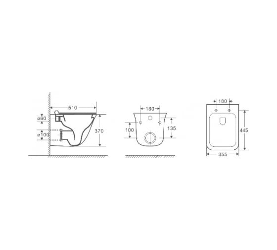 Подвесной унитаз WeltWasser WW ROTBACH белый глянец 004 GL-WT 10000003669