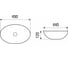 Накладная раковина WeltWasser WW ELBACH 490х440х120 1025 10000003856 2