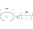 Накладная раковина WeltWasser WW ELBACH 605х360х120 1132 10000003861 2