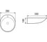 Накладная раковина WeltWasser WW ELBACH 590х380х190 1037 10000004582 2