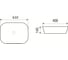 Накладная раковина WeltWasser WW ELBACH 610х400х145 21434 10000003847 2