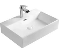 Умывальник Selena Quadra 60 3/вел 1/отв б/к Q01160WG 123-0486