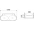 Накладная раковина WeltWasser WW ELBACH 1200х390х135 2217 10000004588 2