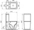 Чаша безободкового унитаза BelBagno ARDENTE-R P-trap BB02093CPR 12