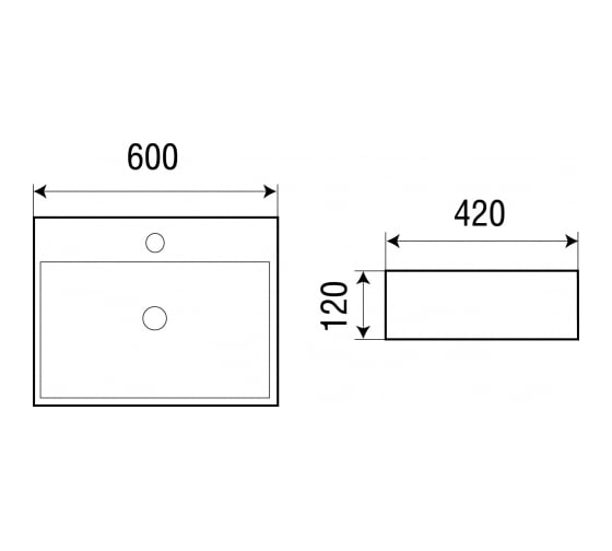 Накладная раковина WeltWasser WW ELBACH матовая черная, 600х420х120 2173 MB 10000004504