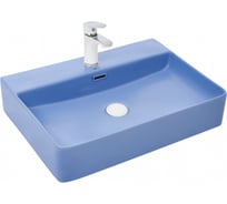 Накладная раковина WeltWasser WW ELBACH матовая голубая, 600х420х120 2173 MBL 10000004506