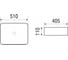 Накладная раковина WeltWasser WW ELBACH матовая черная, 510х405х110 2178 MB 10000004509 2