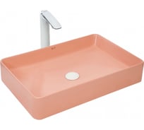 Накладная раковина WeltWasser WW ELBACH матовая розовая, 600х405х110 2174 MP 10000004510