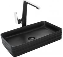 Накладная раковина WeltWasser WW ELBACH матовая черная, 675х380х120 2250 MB 10000004557