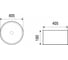 Накладная раковина WeltWasser WW ELBACH матовая черная, 405х405х180 3272 MB 10000004559 2