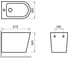 Подвесное биде BelBagno FLAY-R с крепежом BB053BH 7