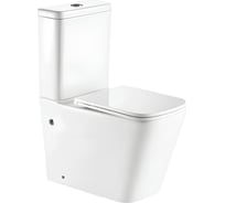 Унитаз-компакт Selena Quadra б/о г/вып, н/под, 2 режима, в/к микролифт Q011WG 123-0222