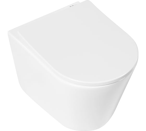 Подвесной безободковый унитаз BelBagno FLAY-R P-trap BB053CHR