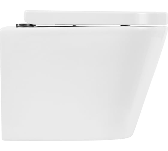 Подвесной безободковый унитаз BelBagno FLAY-R P-trap BB053CHR