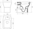 Чаша приставного унитаза BelBagno LAGO P-trap BB128CB 8