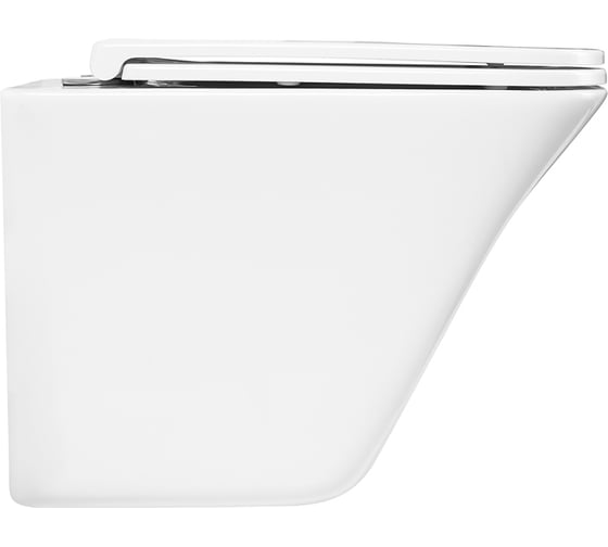 Подвесной безободковый унитаз BelBagno MARMI с креплением BB052CHR